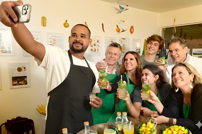 3-Hour Brazilian Drinks & Appetizers Hands-On Class in Rio - Four cocktails, from caipirinha to batida de coco