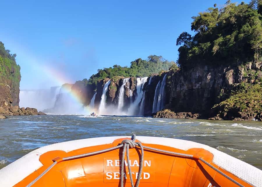 Adventure at Iguazu Falls: Safari, Bird Park, and Waterfalls - The boat ride puts you in the spray