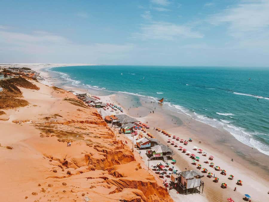 Ceará Beaches in one day - Morro Branco and its bands of colored sand
