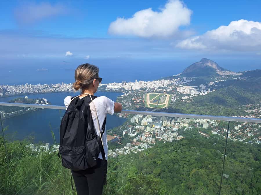 Christ the Redeemer Hiking: Journey to Rio's Iconic Landmark - Approaching the 38-meter statue at Corcovado
