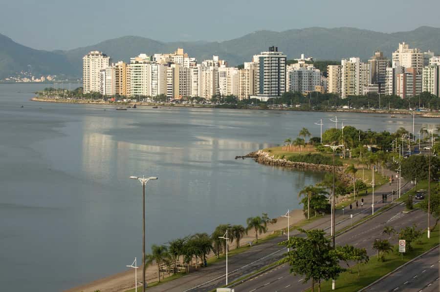 City Tour Florianópolis - Starting Downtown Beneath the Hercilio Luz Bridge