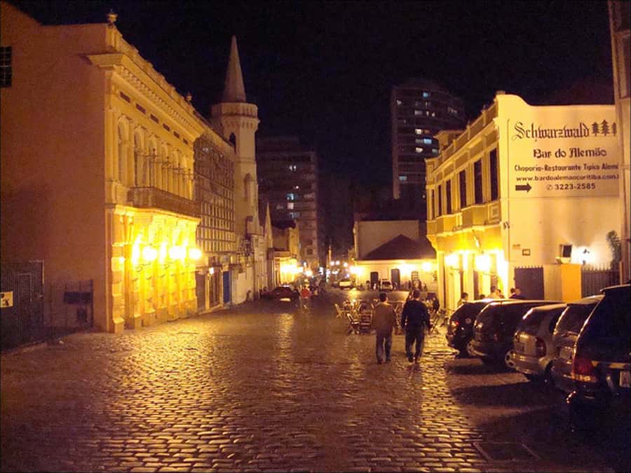 Curitiba: 4-Hour City-By-Night Tour with Dinner - The Botanical Garden under evening lights
