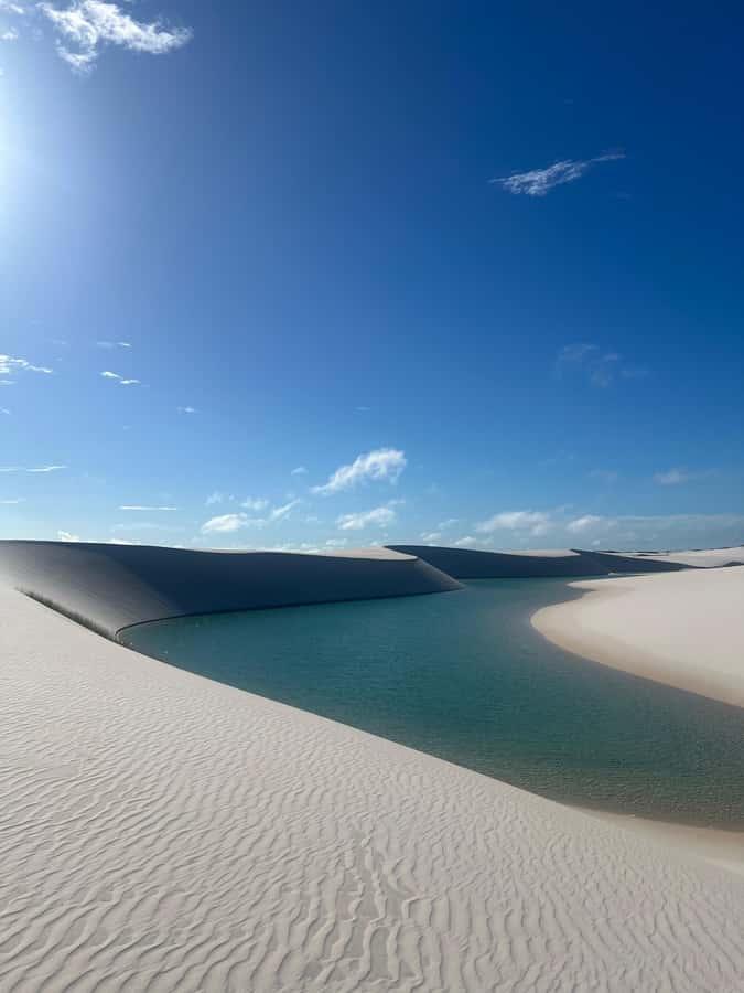 Day trekking in Lençóis Maranhenses - Lagoa Bonita, lunch, and the long sunset pause