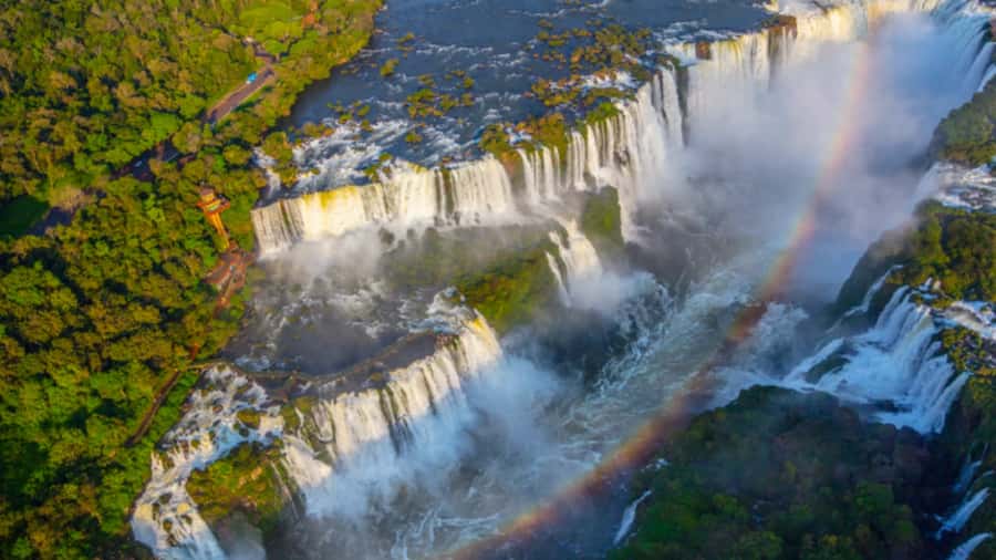 Foz do Iguaçu: Helicopter Flight over the Iguassu Falls - What the aircraft view gives you