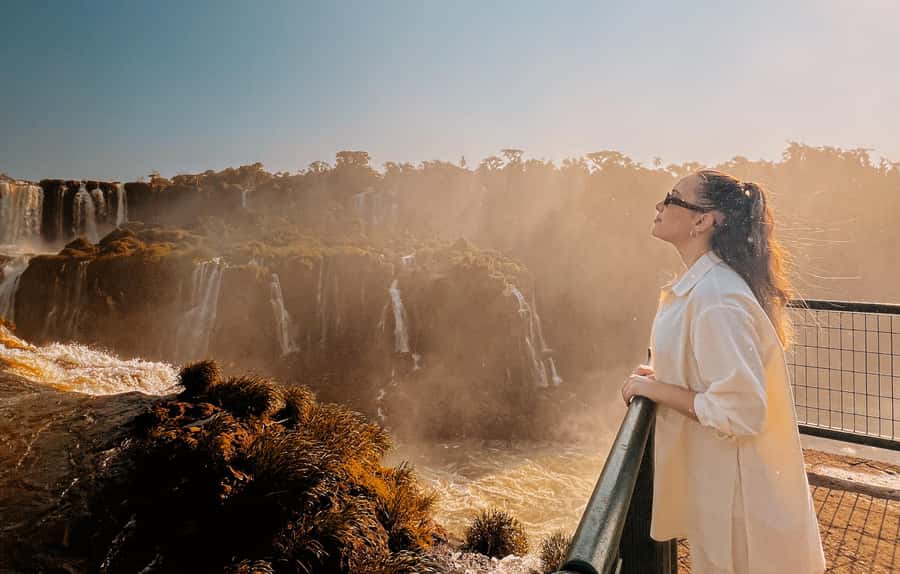 From Foz do Iguaçu: Sunset at the Falls - The evening begins with a hotel pickup