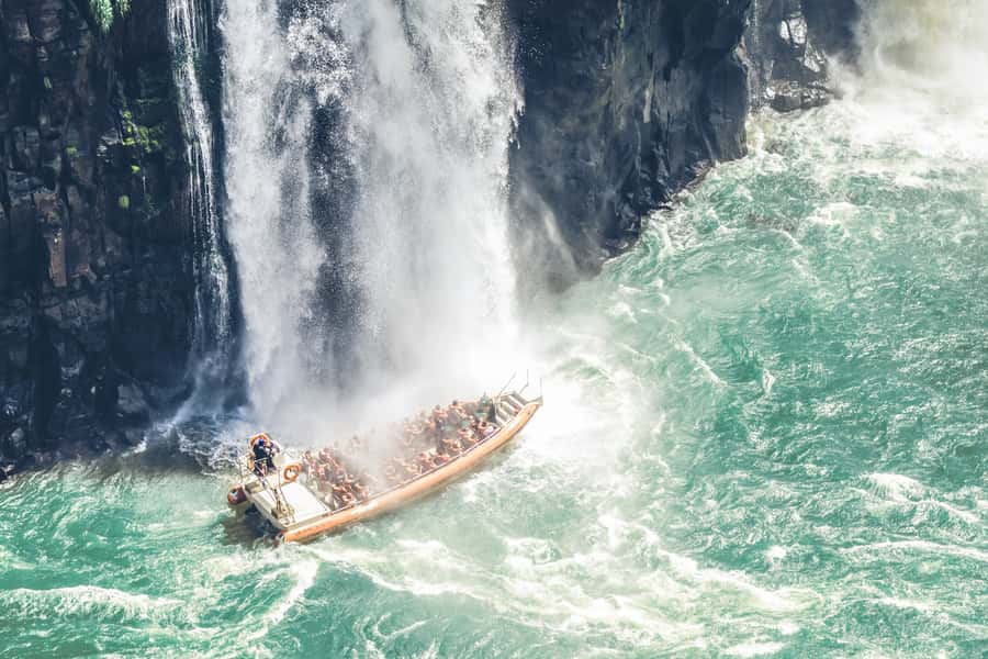 From Puerto Iguazu: Brazilian Falls with Boat Adventure - Seeing Iguaçu National Park from land