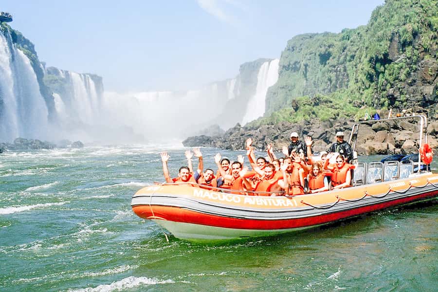From Puerto Iguazu: Brazilian Falls with Boat Adventure - What the boat ride actually feels like