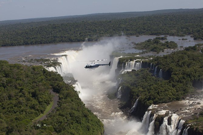 Helicopter flight over Iguazu Falls - The helicopter flight over the Brazilian falls