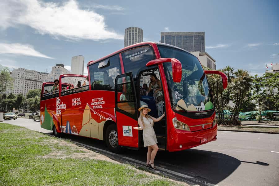 Hop-ON Hop-OFF Sightseeing Bus in Rio de Janeiro - Rio Samba Bus - Flamengo and Aterro show Rio’s breathing room