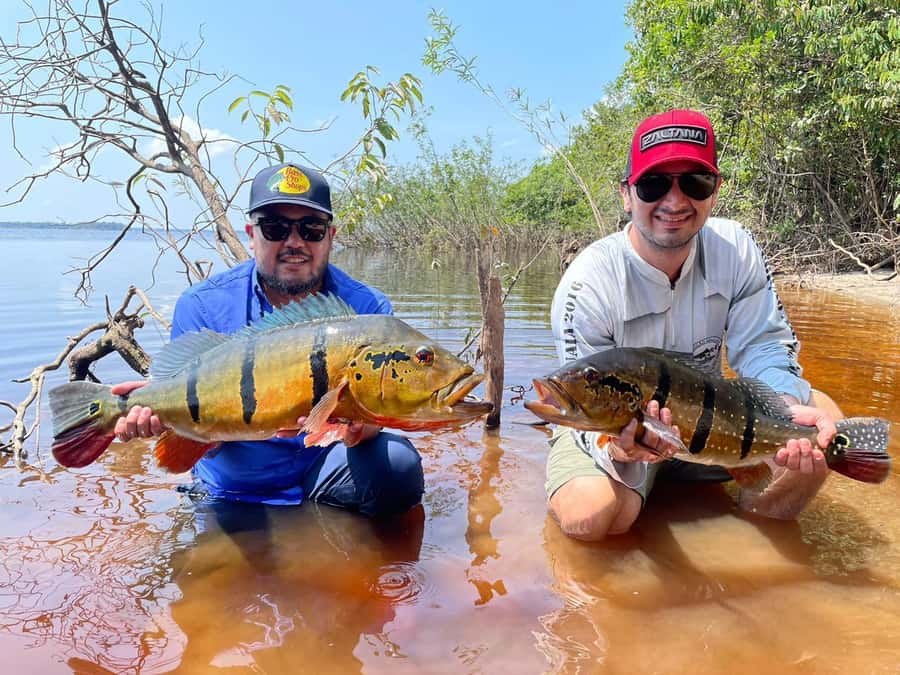 Manaus : A day of fishing on the Rio Negro - Midday lunch at a floating restaurant