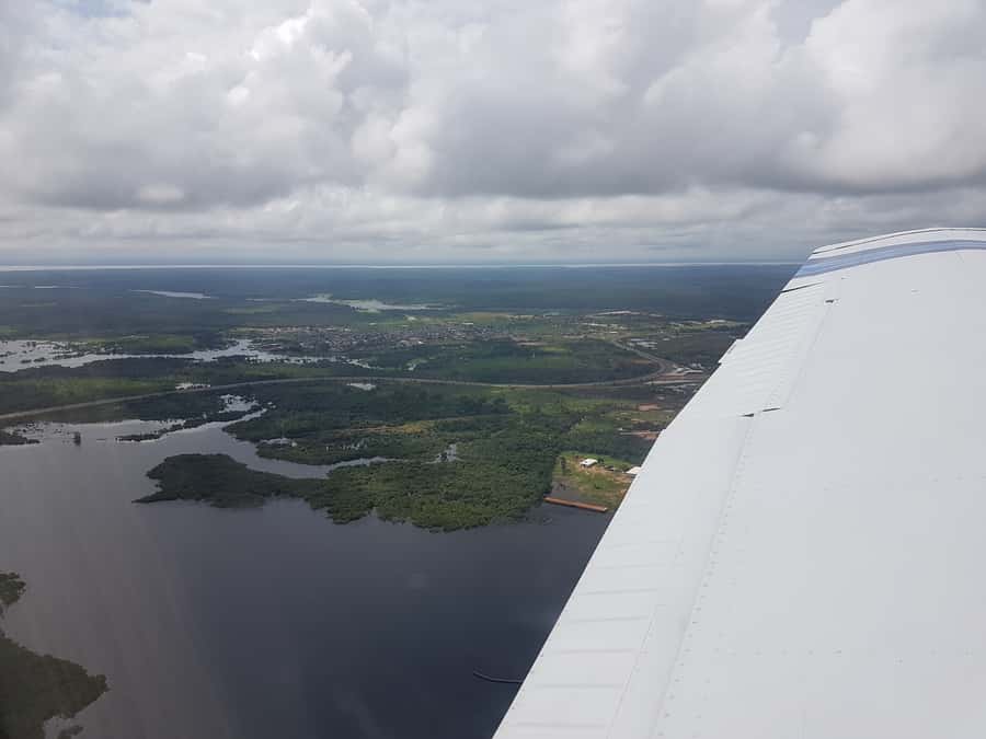 Manaus: Amazon Rainforest Panoramic Airplane Flight - The aircraft view and the role of the pilot
