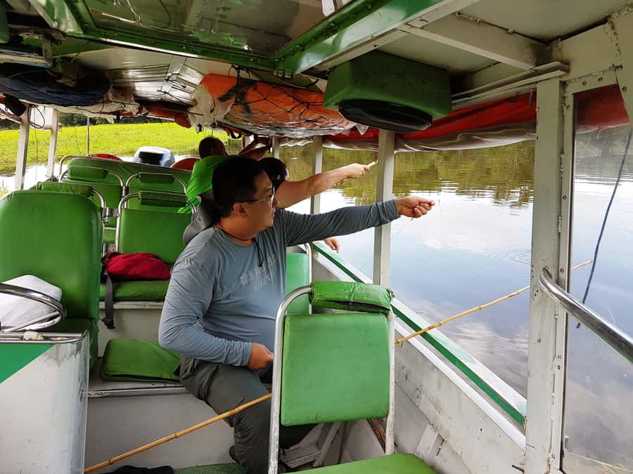 Manaus: Piranha Fishing and Alligator Watch Evening Tour - Watching the Amazon turn dark