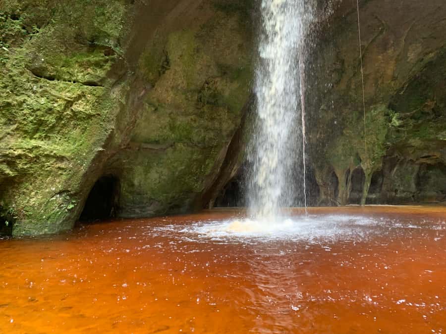 Manaus: Presidente Figueiredo Caves and Waterfalls Tour - Sanctuary Waterfall in the Afternoon
