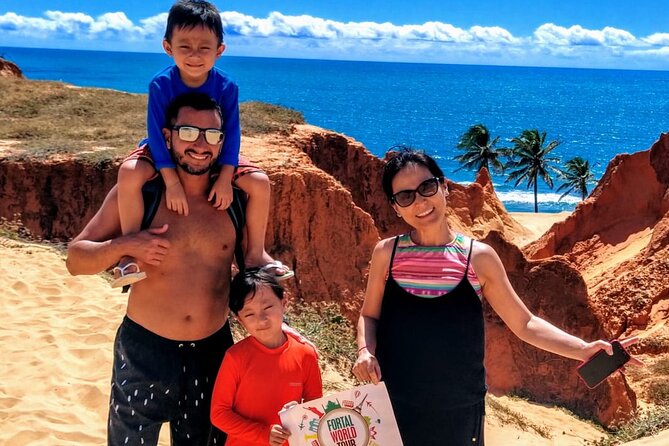 Morro Branco Beach - The first look at Morro Branco’s colorful cliffs