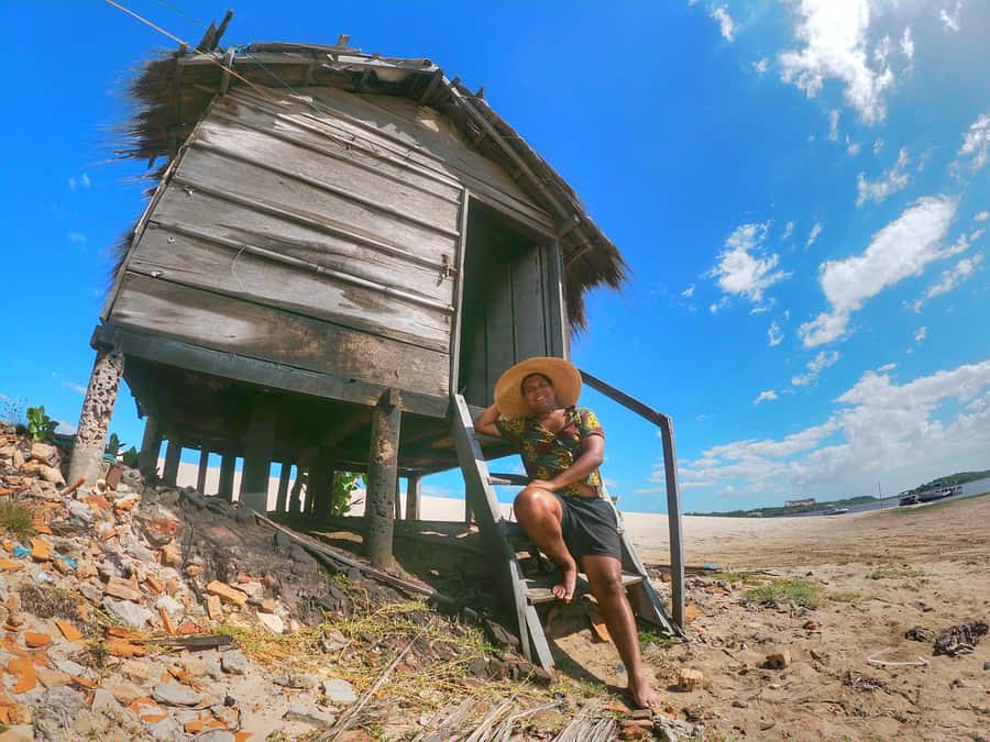 Preguicas River Speedboat Tour - Mandacaru Lighthouse adds a short climb in perspective