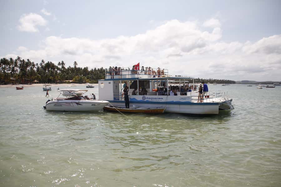 Recife: Carneiros Beach Day Tour - The optional catamaran and nearby natural pools