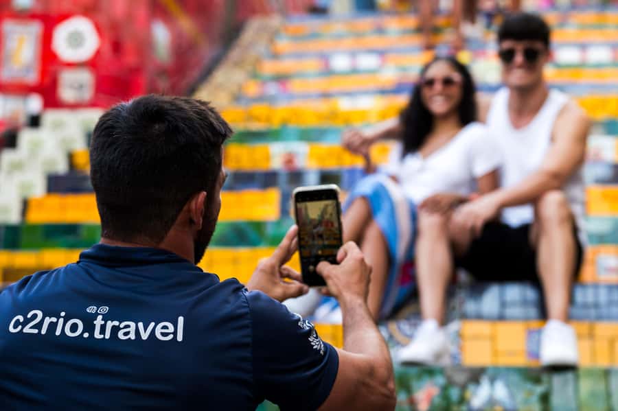 Rio: Christ the Redeemer, Sugarloaf, Selaron & BBQ Lunch - Selarón Steps and the story behind the tiles