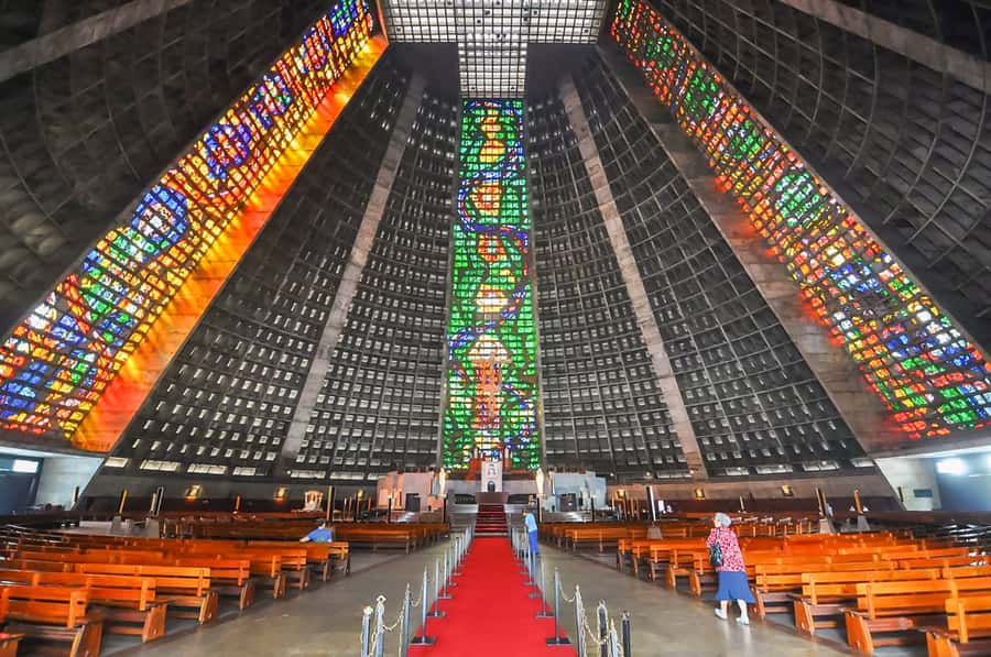 Rio de Janeiro: 6-Stop Highlights of Rio with Lunch - The Metropolitan Cathedral and its huge stained glass