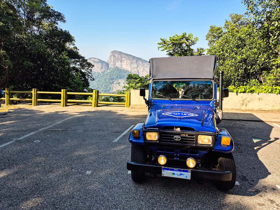Rio de Janeiro: Guided Jeep Tour through Tijuca Rainforest - Monkey Waterfall and the first forest views