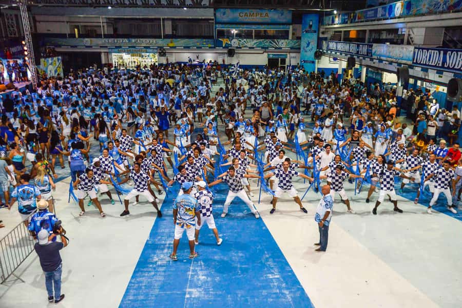 Rio de Janeiro: Samba School Rehearsal Viewing With Transfer - Arriving at the samba school headquarters