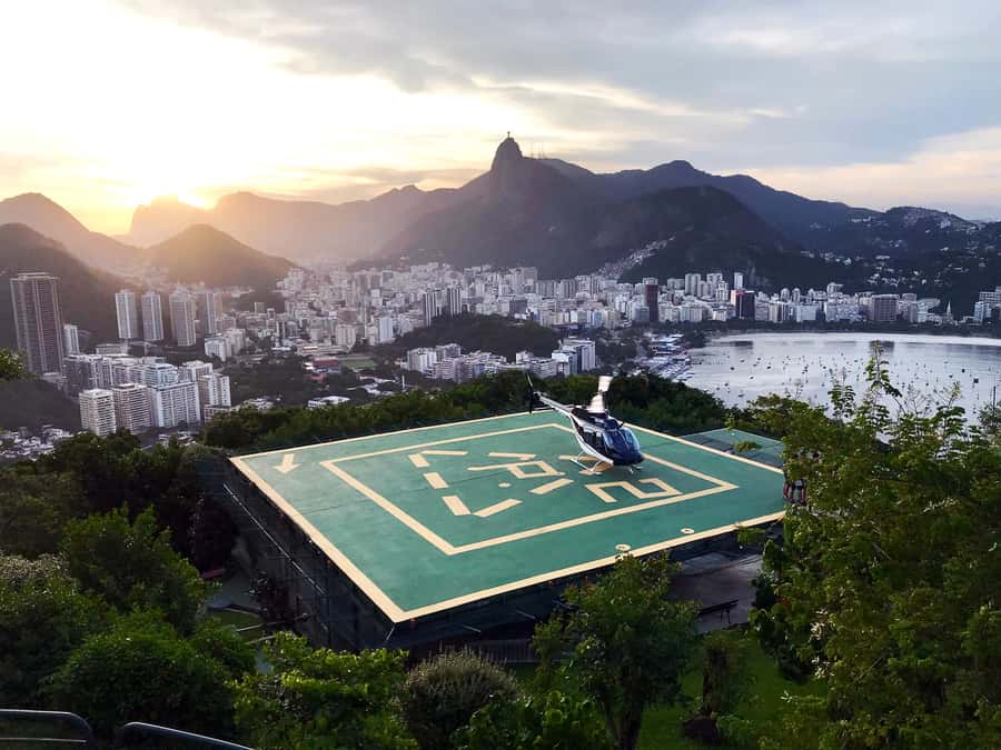 Rio de Janeiro: Sugar Loaf with Lunch and Helicopter Flight - Downtown Rio from the tour vehicle