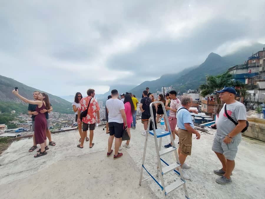 Rio Favela Tour - The uphill moto-taxi ride