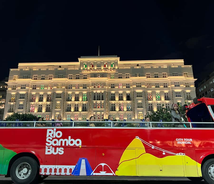 Skyline Night Tour Rio de Janeiro - Panoramic City Tour Rio Samba Bus - The Copacabana Pickup: The Most Important Detail