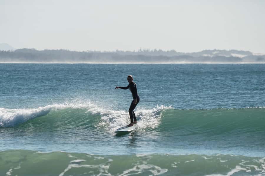 Surfing Lesson with Sea Wolf - The board and wetsuit are part of the value