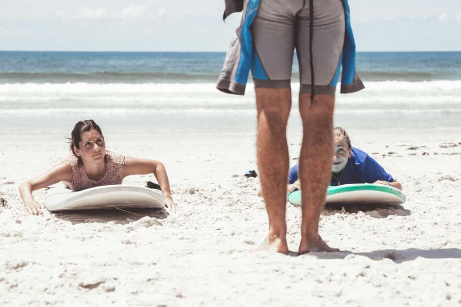 Surfing Lesson with Sea Wolf - The strongest teaching feedback