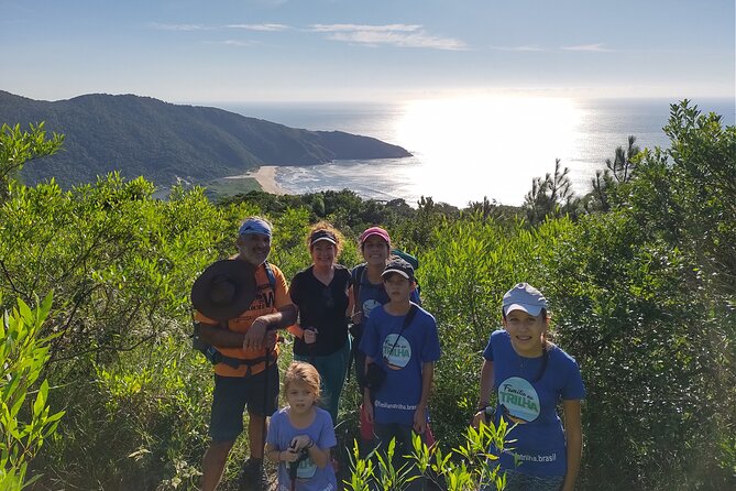 Trail to Lagoinha do Leste and Morro da Coroa - Climbing Morro da Coroa for the big view