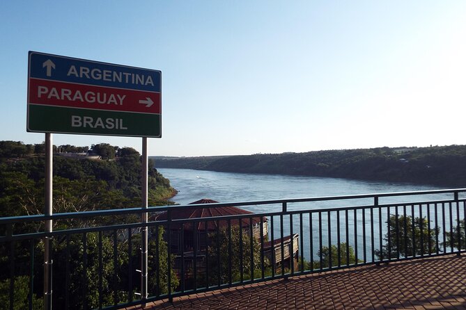 Visit to the historical Landmark of the Three Frontiers with beautiful sunset - The Paraguay War lesson